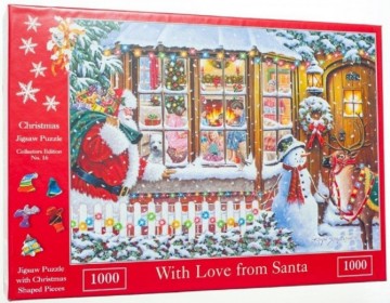 Puzzelwereld legpuzzels the house of puzzles 5408 no16   with love from santa 1000 stukjes 0 0