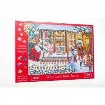 Puzzelwereld legpuzzels the house of puzzles 5408 no16 with love from santa 1000 stukjes L