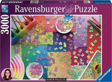 Puzzelwereld ravensburger    legpuzzel   puzzels op puzzels   3000 stukjes d
