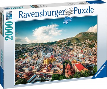 Puzzelwereld ravensburger   legpuzzel   koloniale stad guanajuato in mexico   2000 stukjes d1