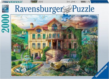 Puzzelwereld ravensburger   legpuzzel   landhuis door de tijd heen   2000 stukjes d
