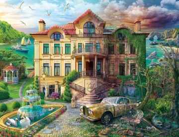 Puzzelwereld ravensburger   legpuzzel   landhuis door de tijd heen   2000 stukjes p