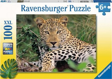 Puzzelwereld ravensburger   legpuzzel   luipaard   100 stukjes d