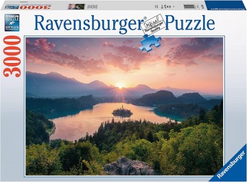 Puzzelwereld ravensburger   legpuzzel   meer van bled slovenie   3000 stukjes d1