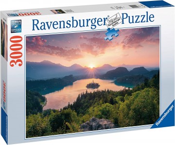 Puzzelwereld ravensburger   legpuzzel   meer van bled slovenie   3000 stukjes p
