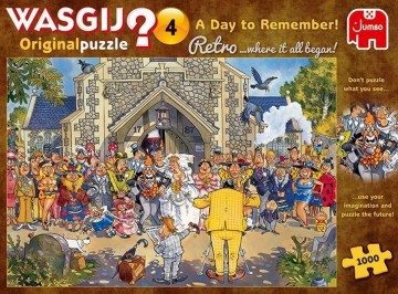 Puzzelwereldeu legpuzzel jumbo 19176 wasgij retro 4 a day to remember f