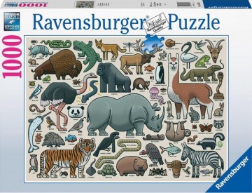 Puzzelwereld.eu legpuzzel ravensburger 168071 wilde dieren