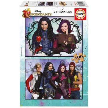 Puzzelwereld-Legpuzzel-Educa-Descendants-2 x 100 stukjes-16549 F