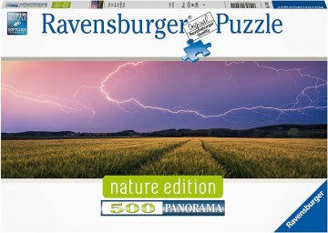 Ravensburger   panorama legpuzzel  174911  zomers onweer   500 stukjes d