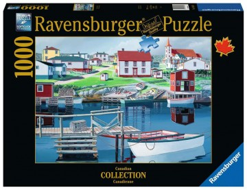 Puzzelwereld legpuzzel ravensburger 168330 Haven in Greenspond 1000 stukjes F