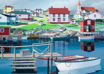 Puzzelwereld legpuzzel ravensburger 168330 Haven in Greenspond 1000 stukjes P