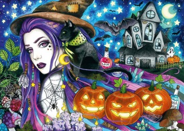 Puzzelwereld legpuzzel ravensburger 168712 Halloween 1000 stukjes P