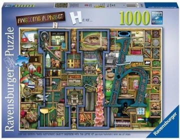Puzzelwereld legpuzzel ravensburger 168767 Thompson's Awes, Alphabet H 1000 stukjes F