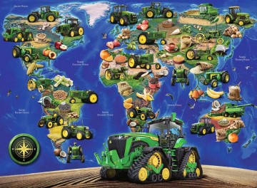 Puzzelwereld legpuzzel ravensburger 129843 World of John Deere 300 stukjes P