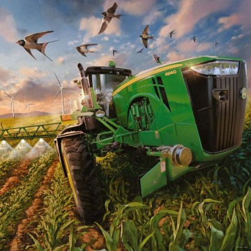 Puzzelwereld legpuzzel ravensburegr 051731 Seasons of John Deere 3 X 49 stukjes P2