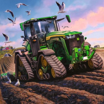 Puzzelwereld legpuzzel ravensburegr 051731 Seasons of John Deere 3 X 49 stukjes P