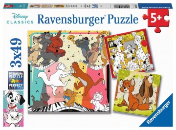 Puzzelwereld legpuzzel ravensburger 051557 Disney Multiproperty 3 X 49 stukjes F