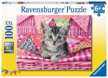 Puzzelwereld legpuzzel Ravensburger 129850 Schattig Katje 100 stukjes F