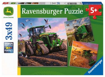 Puzzelwereld legpuzzel ravensburegr 051731 Seasons of John Deere 3 X 49 stukjes F