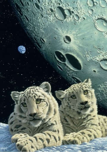 Puzzelwereld-Legpuzzel-Grafika-Lair of the Snowleopard-1000 stukjes-F00422 P