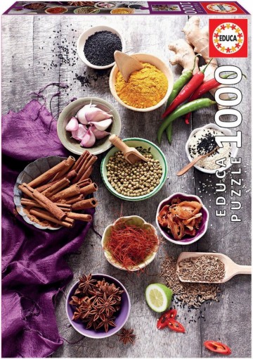Puzzelwereld legpuzzel educa 17974 gesorteerde specerijen 1000 stukjes F