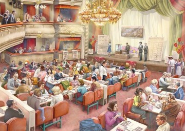 Puzzelwereld legpuzzel falcon de luxe 11316 the bingo hall 1000 stukjes P