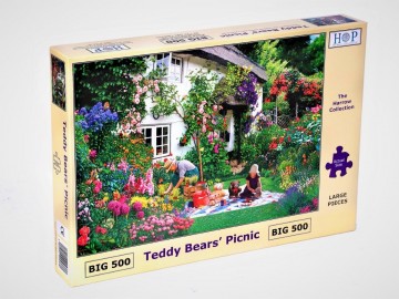 The house of puzzles teddy bears picnic puzzel 500