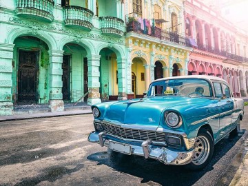 Puzzelwereld legpuzzel ravensburger Cuba Cars 167104 1500 stukjes P