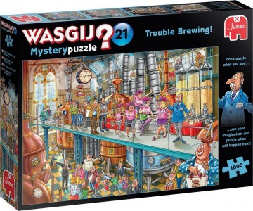 Puzzelwereld legpuzzel jumbo 25006 Wasgij Mystery 21 Trouble Brewing 1000 stukjes L