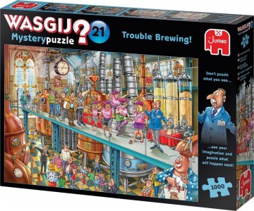 Puzzelwereld legpuzzel jumbo 25006 Wasgij Mystery 21 Trouble Brewing 1000 stukjes R