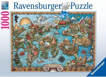 Puzzelwereld legpuzzel ravensburger 167289 Geheimzinnig Atlantis 1000 stukjes F