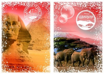 Puzzelwereld-Legpuzzel-Grafika-Africa, Egypte en Kenia-2000 stukjes-F00205 P