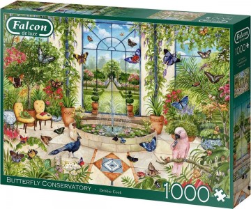 Puzzelwereld legpuzzzel falcon de luxe 11295 tropical conservatory 1000 stukjes R
