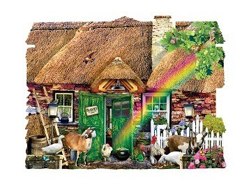 puzzelwereld legpuzzel contour sunsout 90350 irish cottage 1000 stukjes P