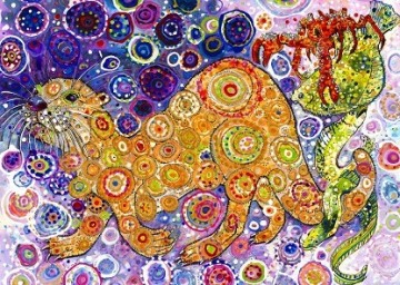 Puzzelwereld-Legpuzzel-Grafika-Otters Catch-1500 stukjes-F00900 P