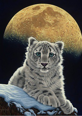Puzzelwereld-Legpuzzel-Grafika-Moon Leopard-1500 stukjes-F00411 P