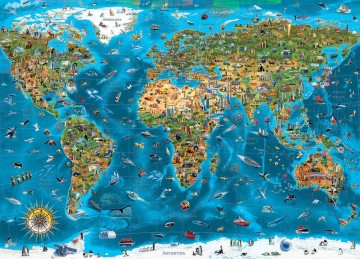 Puzzelwereld Legpuzzel Educa 19057 Wereld Wonderen 12000 stukjes P