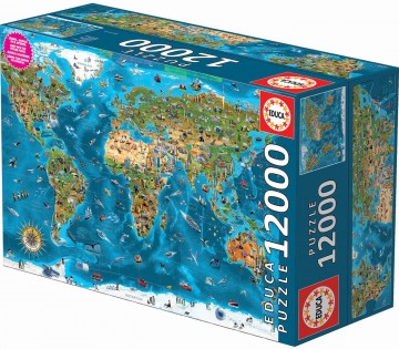 Puzzelwereld Legpuzzel Educa 19057 Wereld Wonderen 12000 stukjes R
