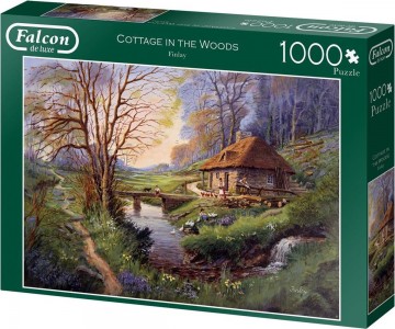 Puzzelwereld legpuzzel falcon de luxe 11243 Cottage in the Woods 1000 stukjes R