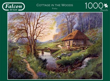 Puzzelwereld legpuzzel falcon de luxe 11243 Cottage in the Woods 1000 stukjes F