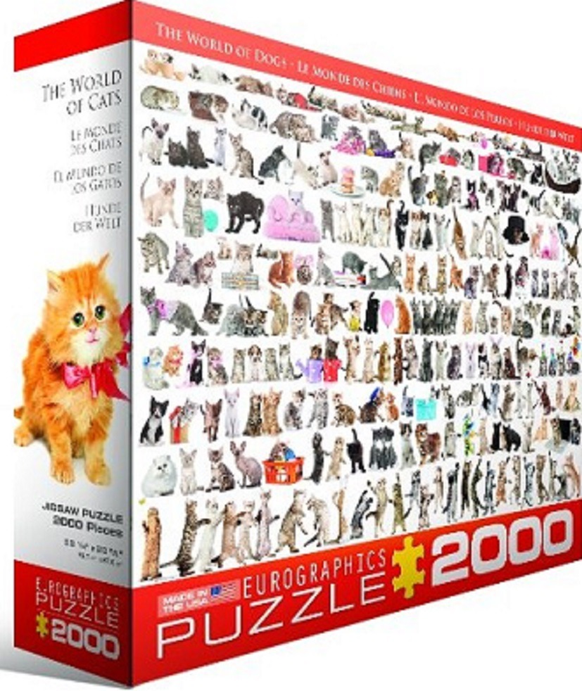 Onderdrukken profiel verbrand Eurographics - Legpuzzel - Katten - Collage - 2000 stukjes - Legpuzzels  1001-2000 stukjes - Puzzelwereld.eu