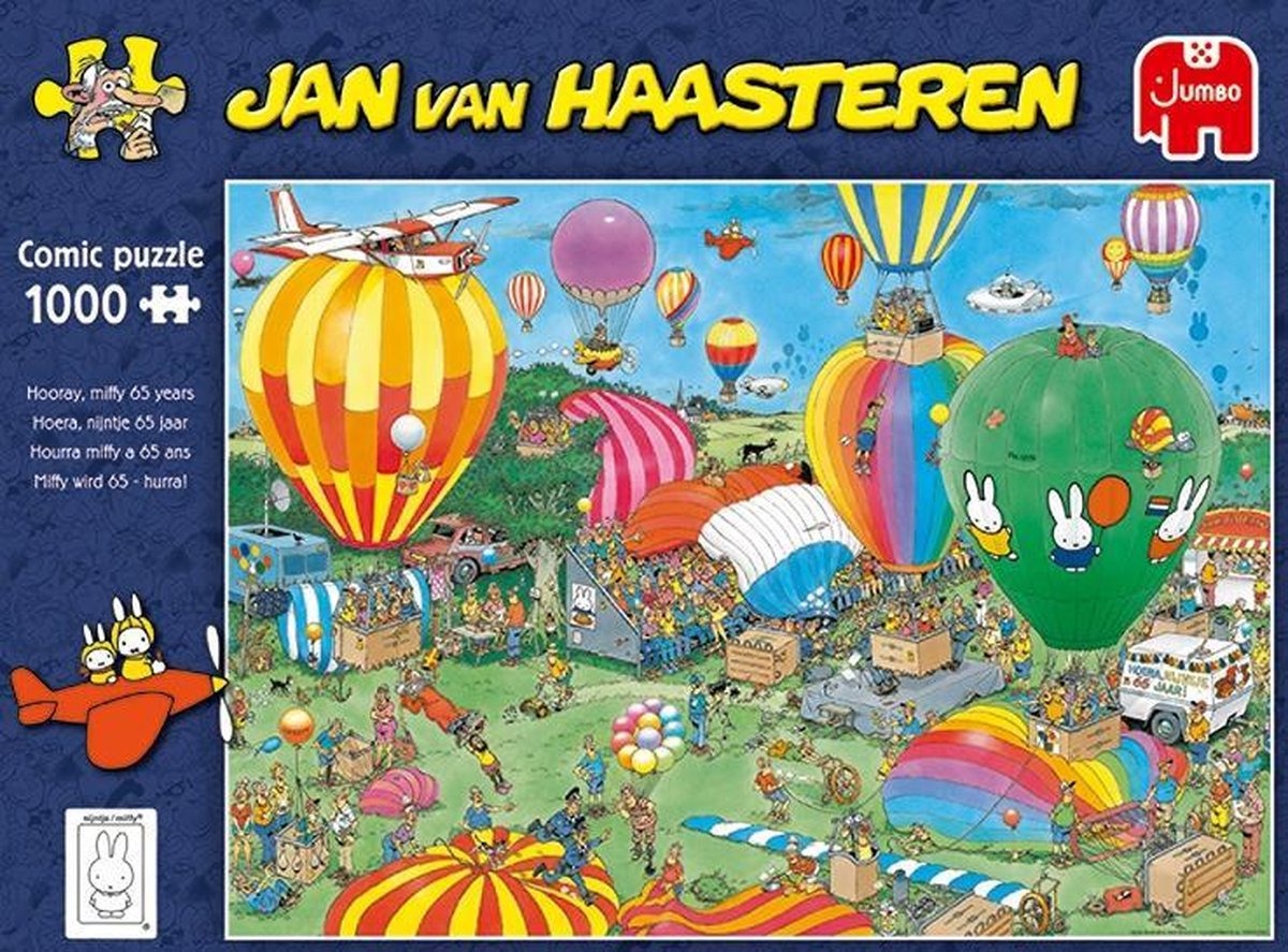 Jumbo Jan - Legpuzzel - Hoera Nijntje 65 Jaar - 1000 stukjes - Legpuzzels 751-1000 stukjes -