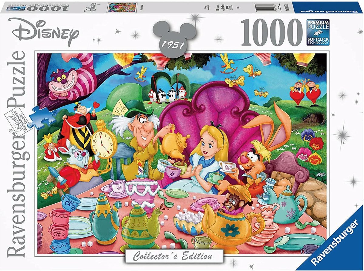 Afhaalmaaltijd Bergbeklimmer Vervagen Ravensburger - Legpuzzel - Disney: Alice in Wonderland - 1000 stukjes -  Legpuzzels 751-1000 stukjes - Puzzelwereld.eu