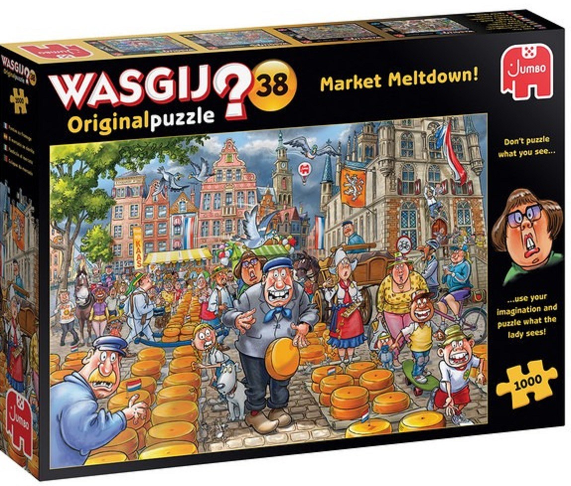 Jumbo Legpuzzel - Wasgij Original 38 - Kaasalarm! - 1000 stukjes - Legpuzzels 751-1000 stukjes - Puzzelwereld.eu