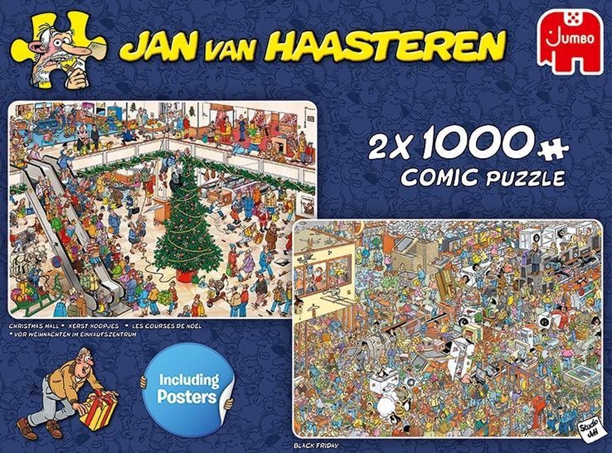 gebruik De kamer schoonmaken aantrekkelijk Jumbo - Jan van Haasteren - Legpuzzel - Kerst Koopjes en Black Friday - 2 x  1000 stukjes - Legpuzzels 751-1000 stukjes - Puzzelwereld.eu
