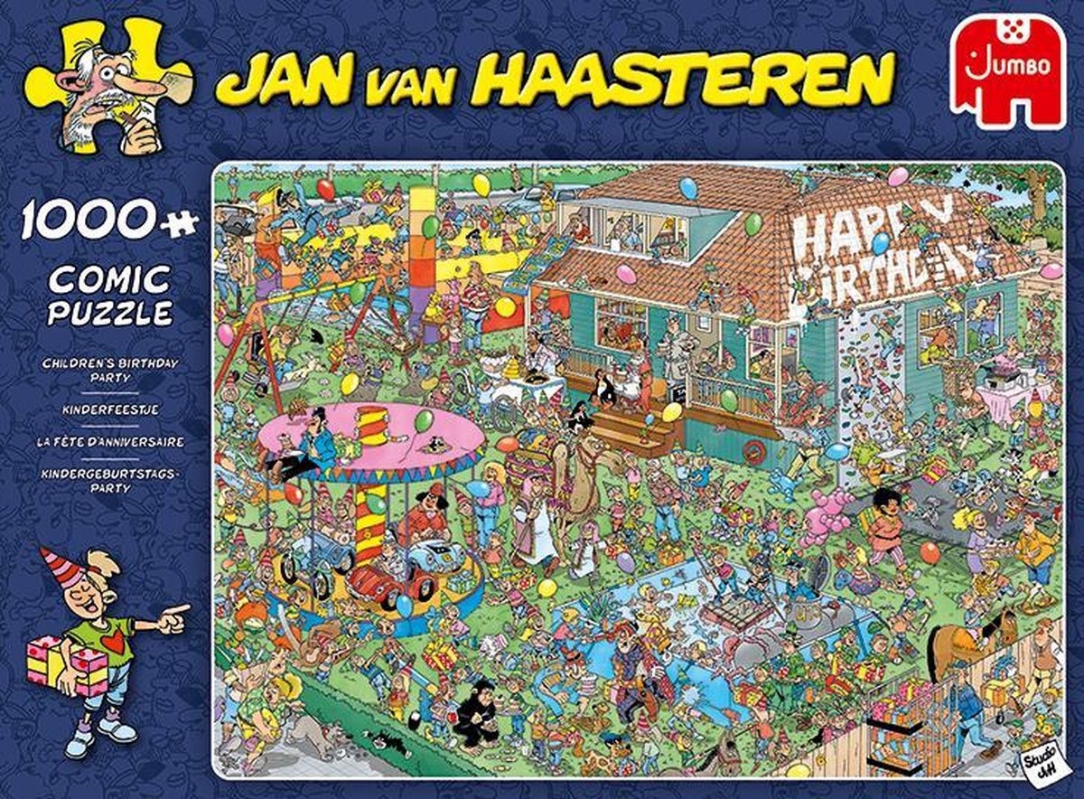niet verwant Verfrissend monteren Jumbo - Jan van Haasteren - Legpuzzel - Kinderfeestje - 1000 stukjes -  Legpuzzels 751-1000 stukjes - Puzzelwereld.eu