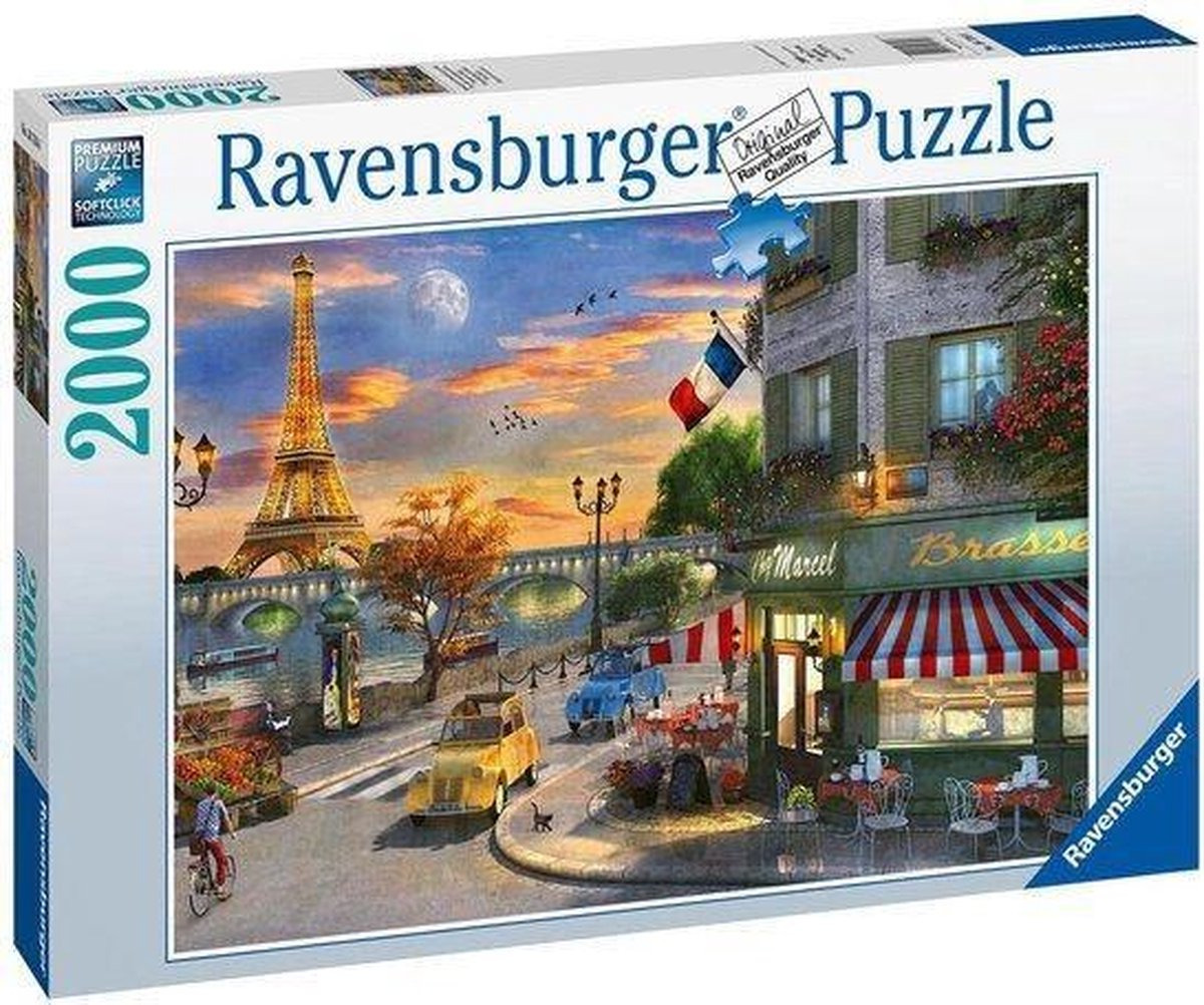 Elk jaar wet Gedetailleerd Ravensburger - Legpuzzel - Romantische Avond Parijs - 2000 stukjes -  Legpuzzels 1001-2000 stukjes - Puzzelwereld.eu